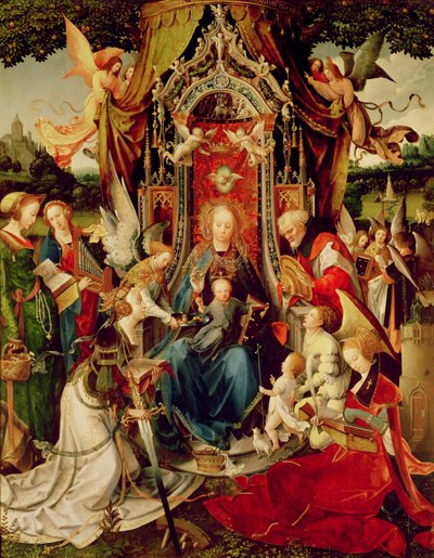 Madonna and Child and Saints by Jan de Beer